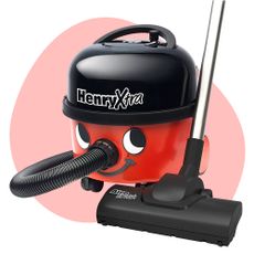 Three of the best Henry vacuums on Ideal Home background