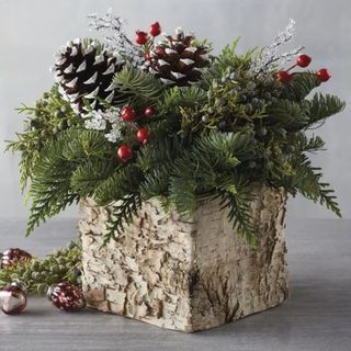 Holiday Birch Centerpiece