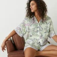 6. Oliver Bonas Cherish Butterfly Top &amp; Shorts Pajama Set