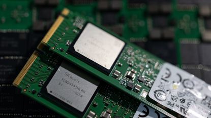 A pair of solid state drives