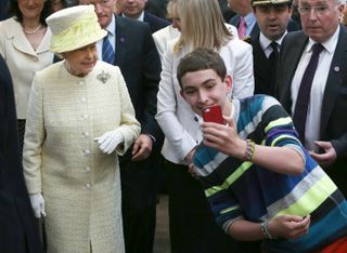 The Queen might not be a fan of the modern obsession with phones and gadgets