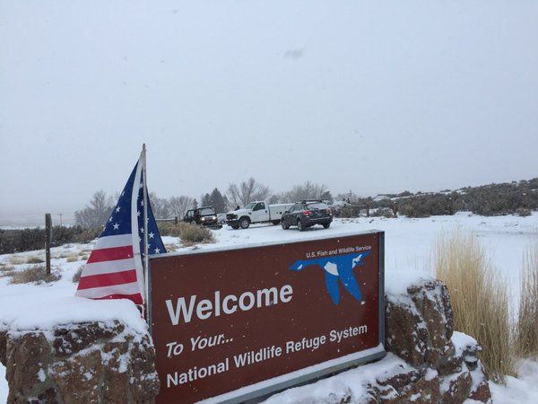 The wildlife refuge in Harney County, Oregon.