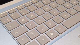Microsoft Surface Laptop 5 review; a close up of a laptop keyboard
