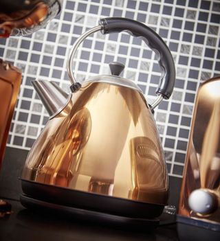 Wilko copper kettle