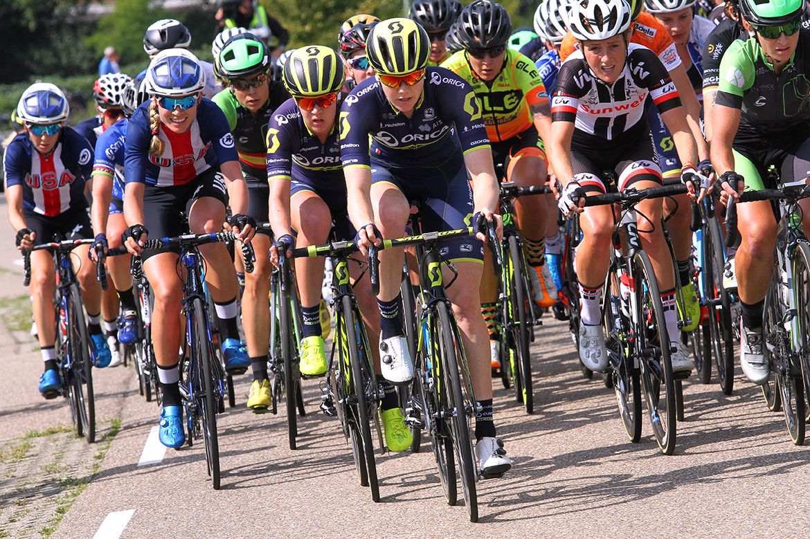 The Boels Ladies Tour peloton on stage 5