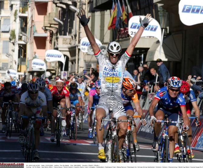 The 'Lion King' Mario Cipollini wins in 2002
