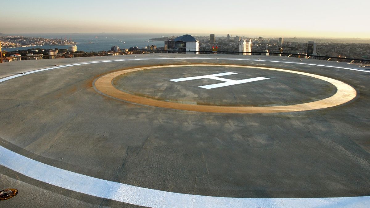 A helipad