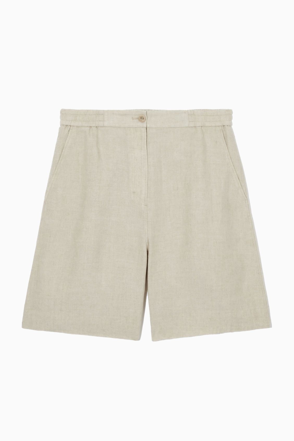 Elasticated Linen Shorts