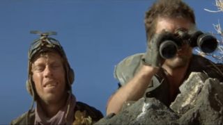 Bruce Spence and Mel Gibson in The Road Warrior