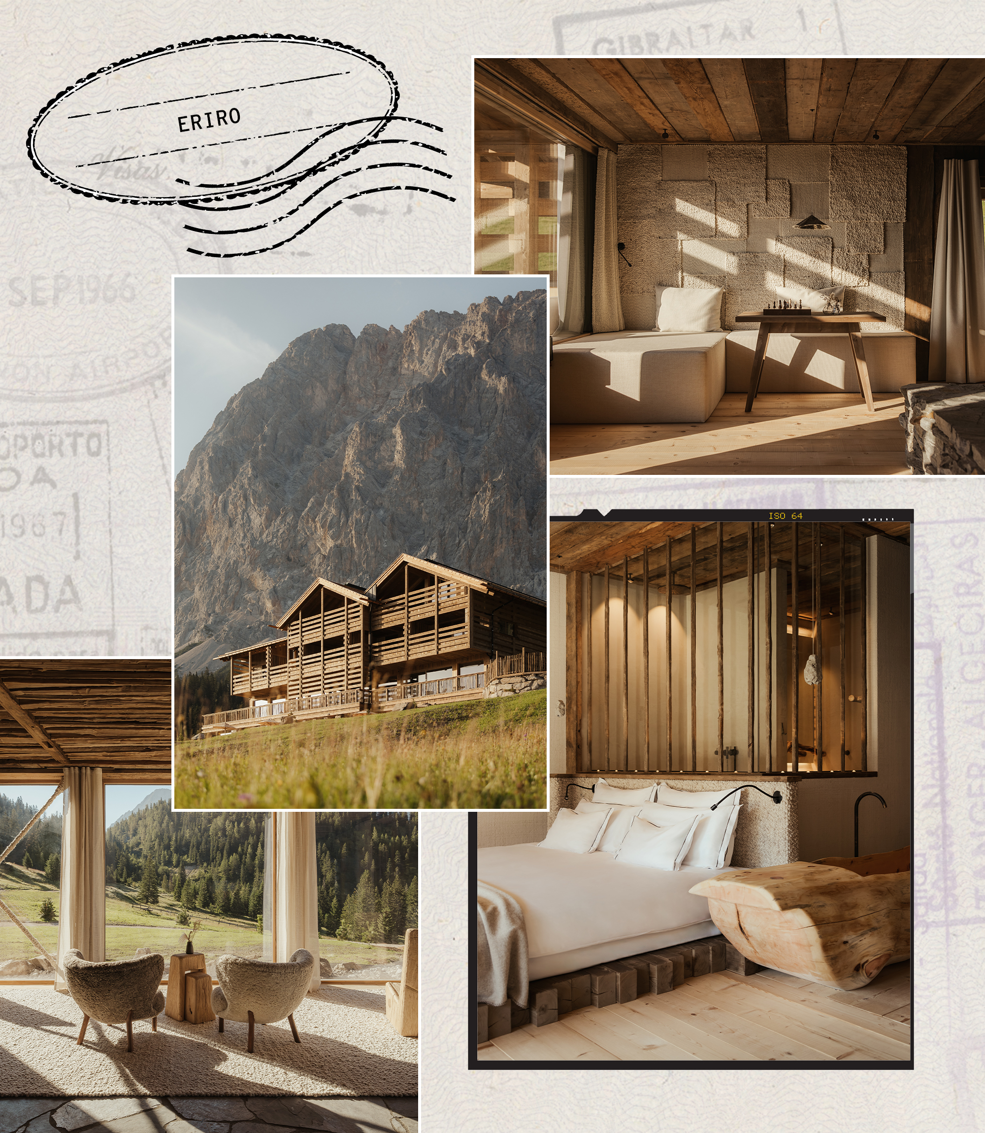 a collage of four images of Eriro in Austria