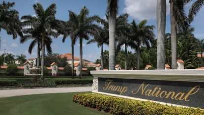 Trump National Doral sign pictured