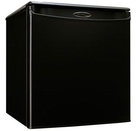 BLACK+DECKER BCRK17B Compact Refrigerator Energy Star Single Door Mini  Fridge with Freezer, 1.7 Cubic Feet, Black