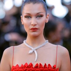 cannes, france may 19 bella hadid attends the okja screening during the 70th annual cannes film festival at palais des festivals on may 19, 2017 in cannes, france photo by andreas rentzgetty images