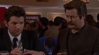 Nick Offerman and Adam Scott in Parks and Recreation