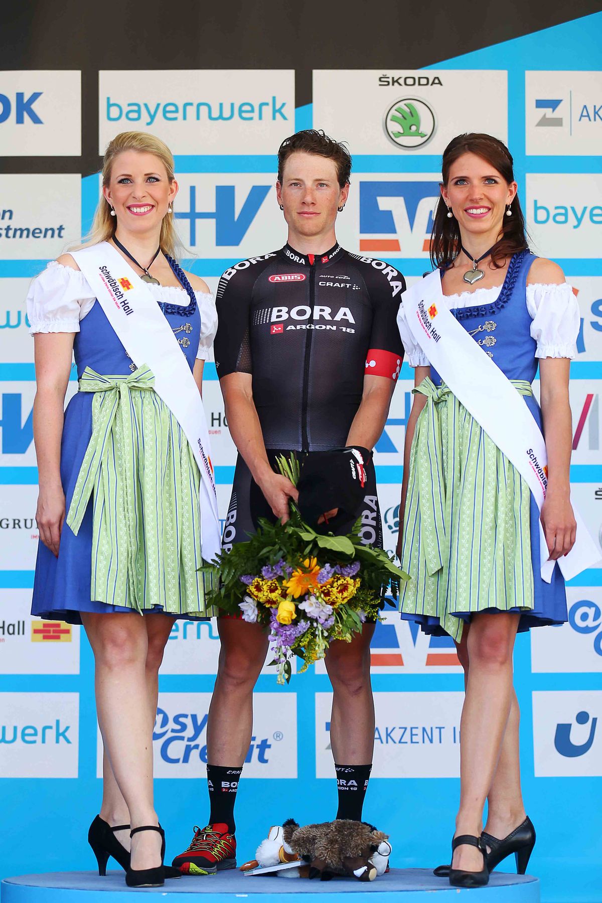 Sam Bennett (Bora Argon 18) on the podium
