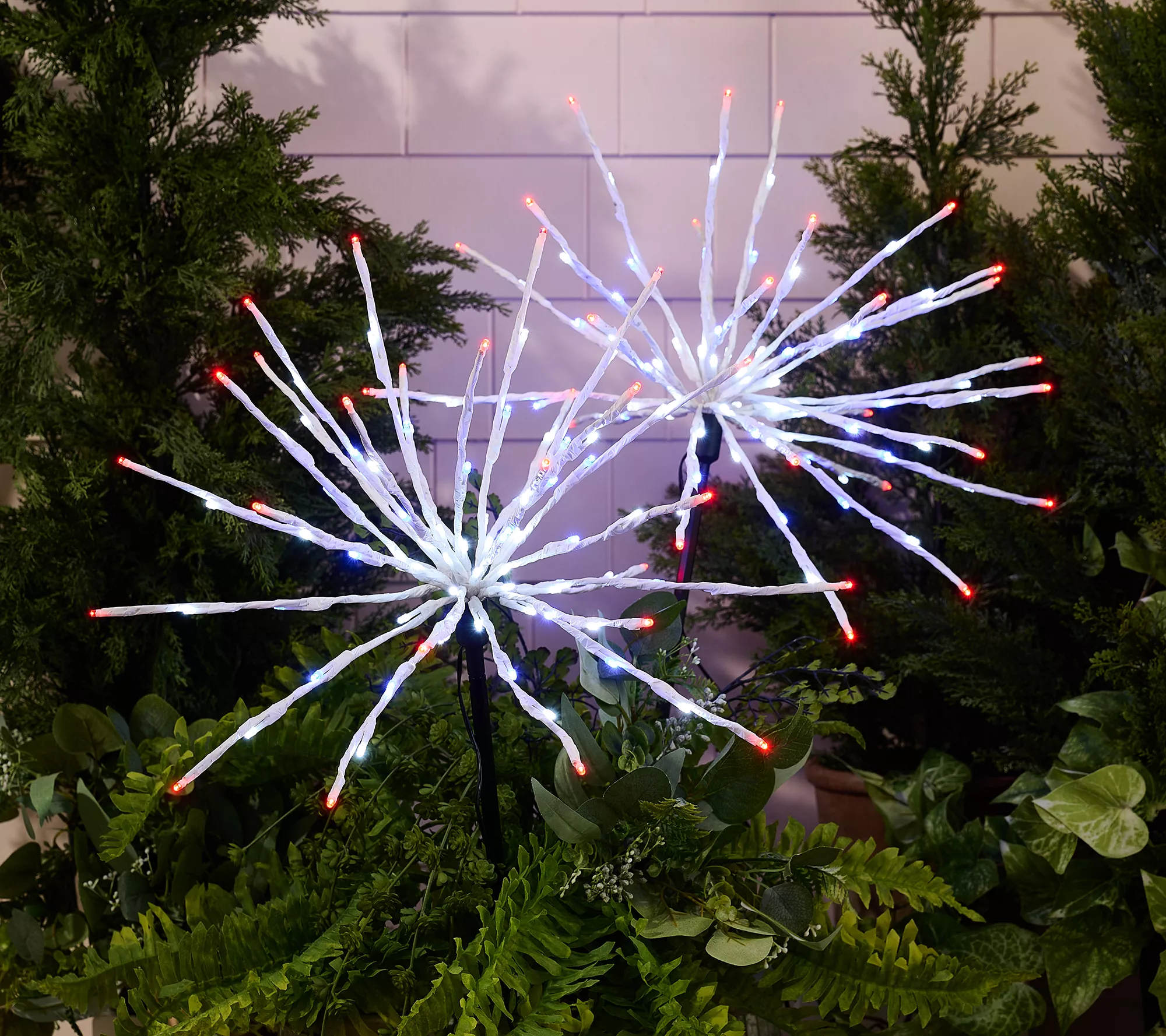 &quot;as Is&quot; Martha Stewart S/2 Firecracker Burst Lights With Remote