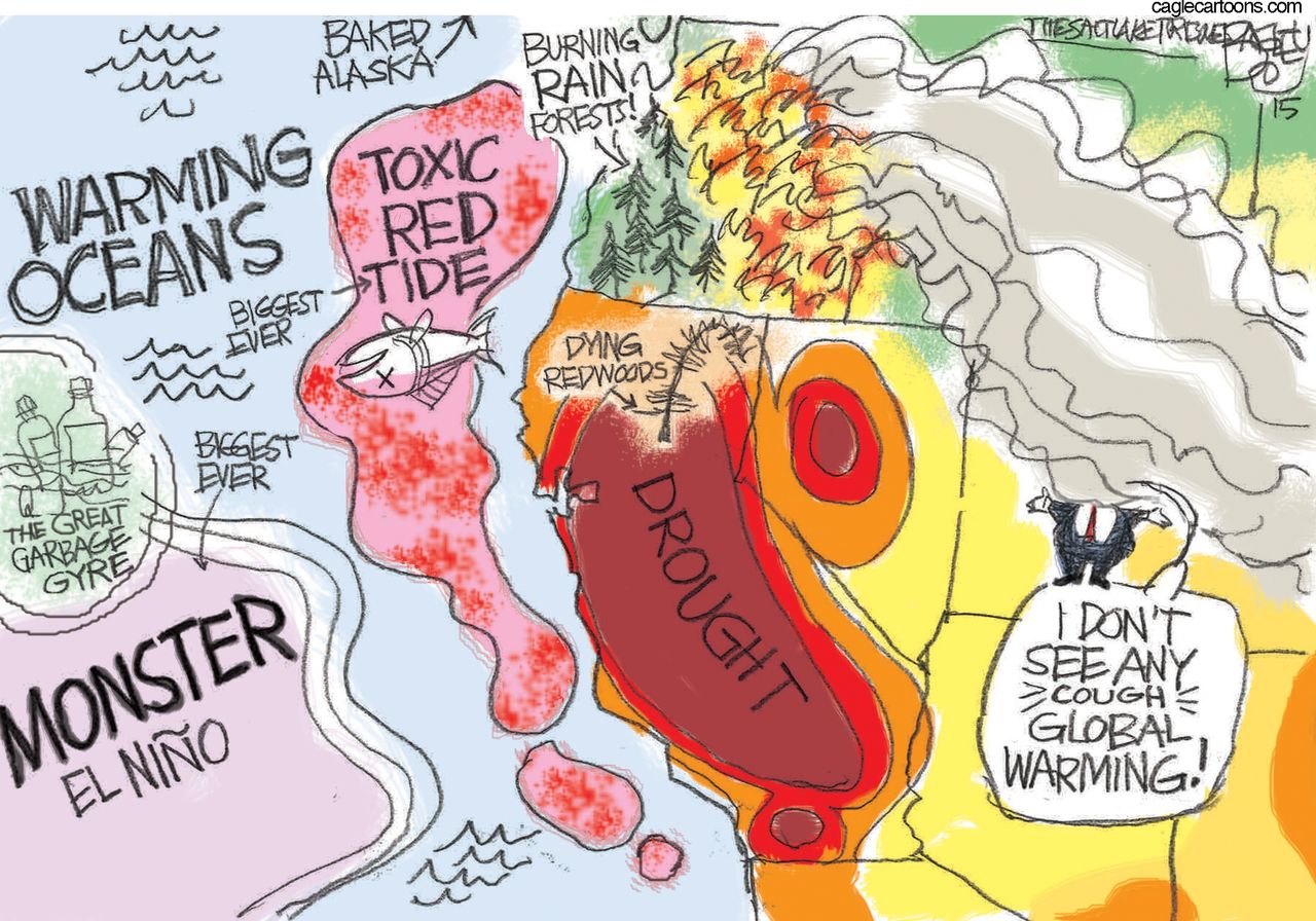 Editorial cartoon U.S. Global Warming