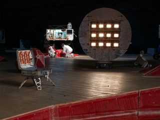 Installation view of Mars Yard in