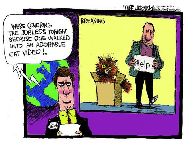 Editorial cartoon unemployment internet