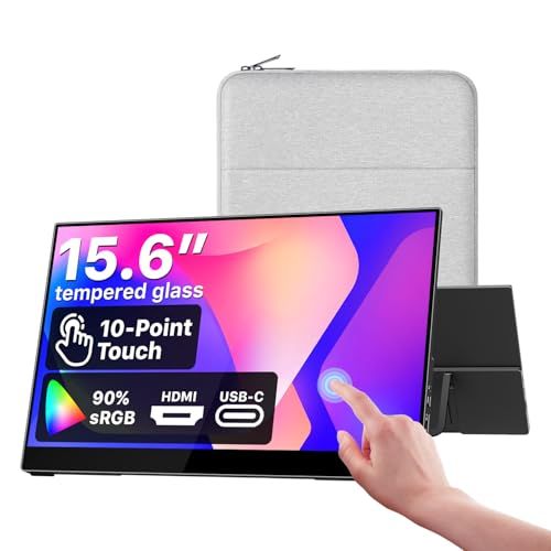 Cocopar Touchscreen 15.6 Inch 1080p Portable Monitor 