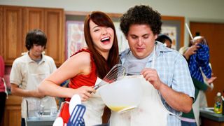 Emma Stone and Jonah Hill in Superbad