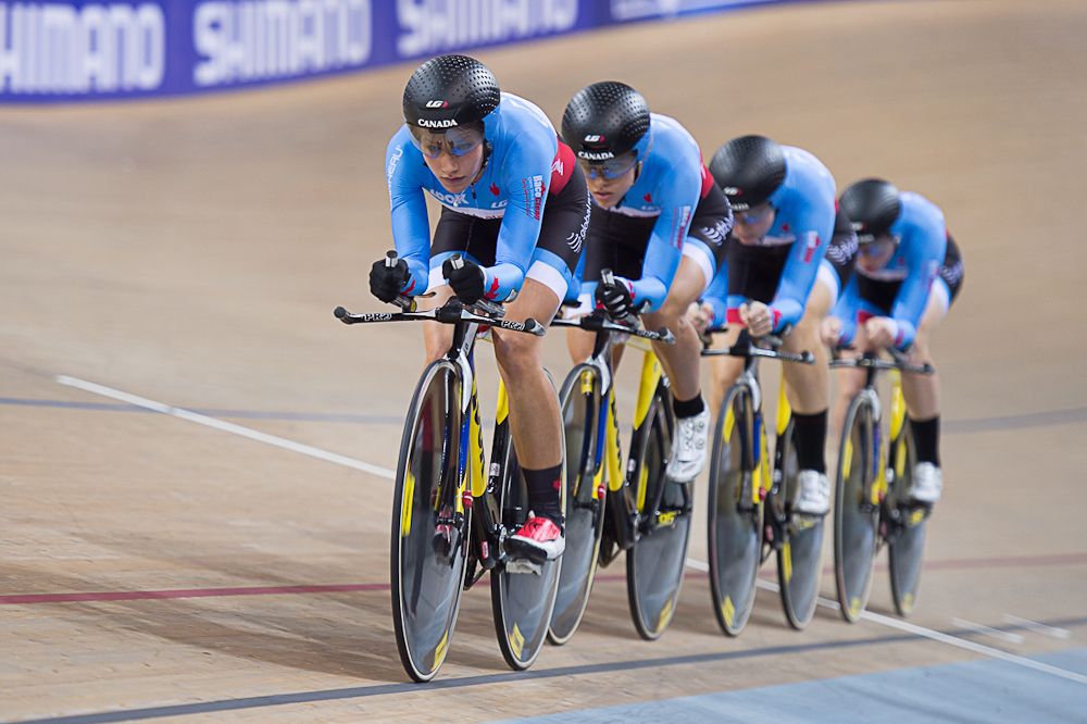 The Canadian women's team pursuiters