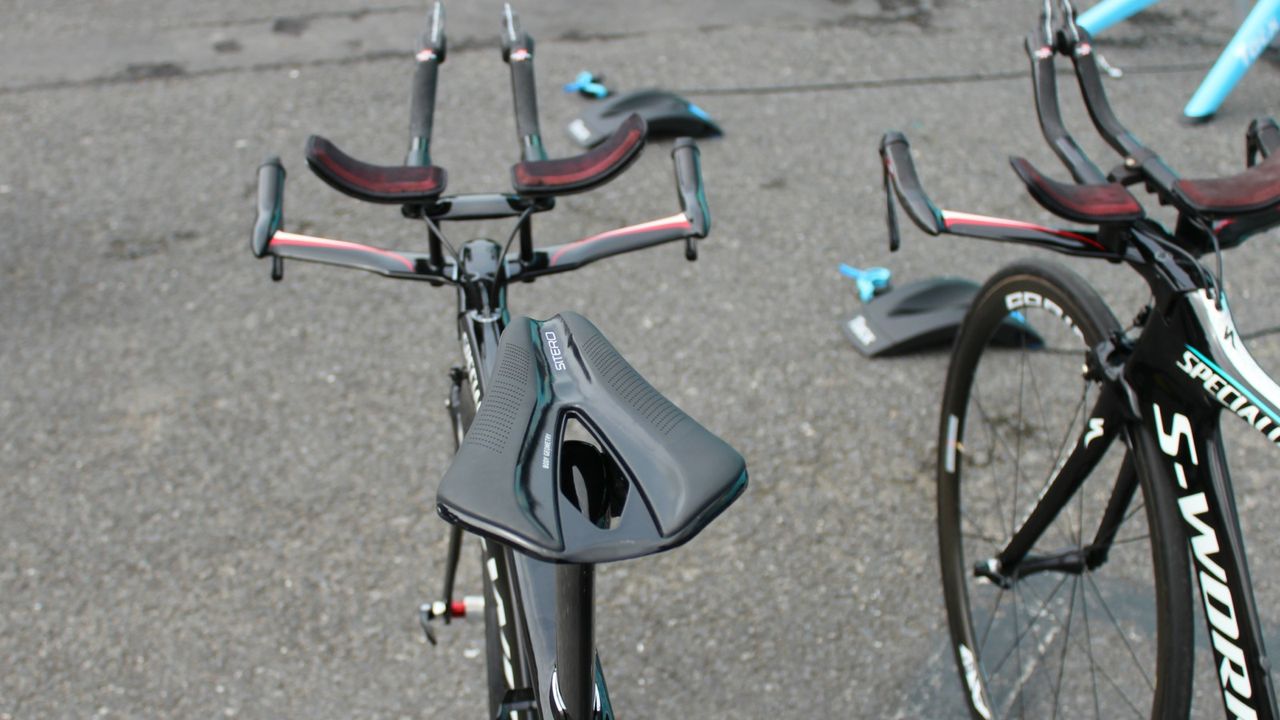 The Specialized Sitero saddle on Dmitry Gruzdev's Shiv.