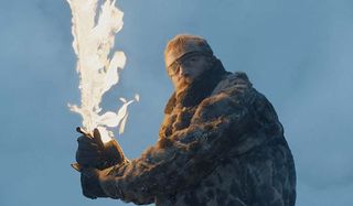 Beric Dondarion with his flaming sword, Game of Thrones