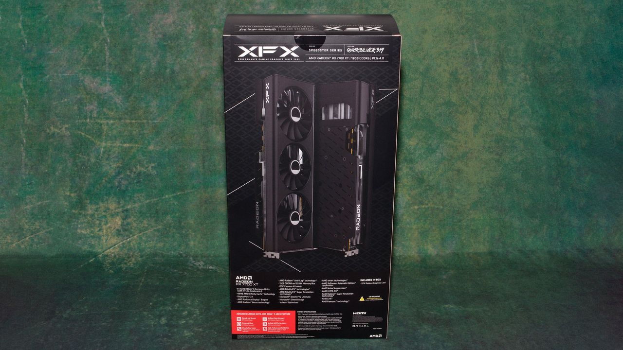 XFX AMD Radeon RX 7700 XT card photos