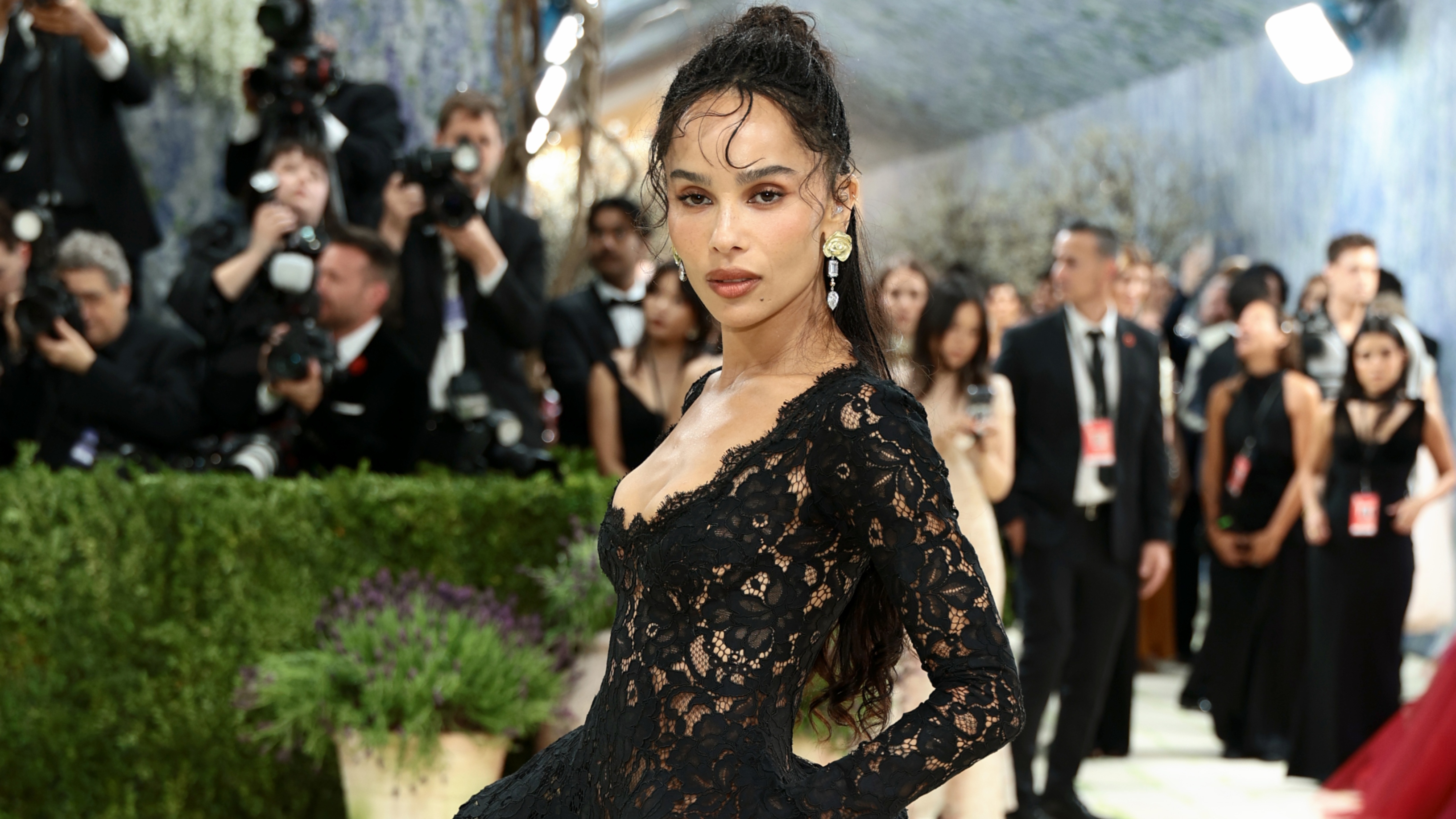 Zo&euml; Kravitz wearing Saint Laurent at the 2026 Met Gala 