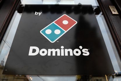 Domino's pizza logo.
