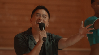 Bowen Yang singing in Fire Island