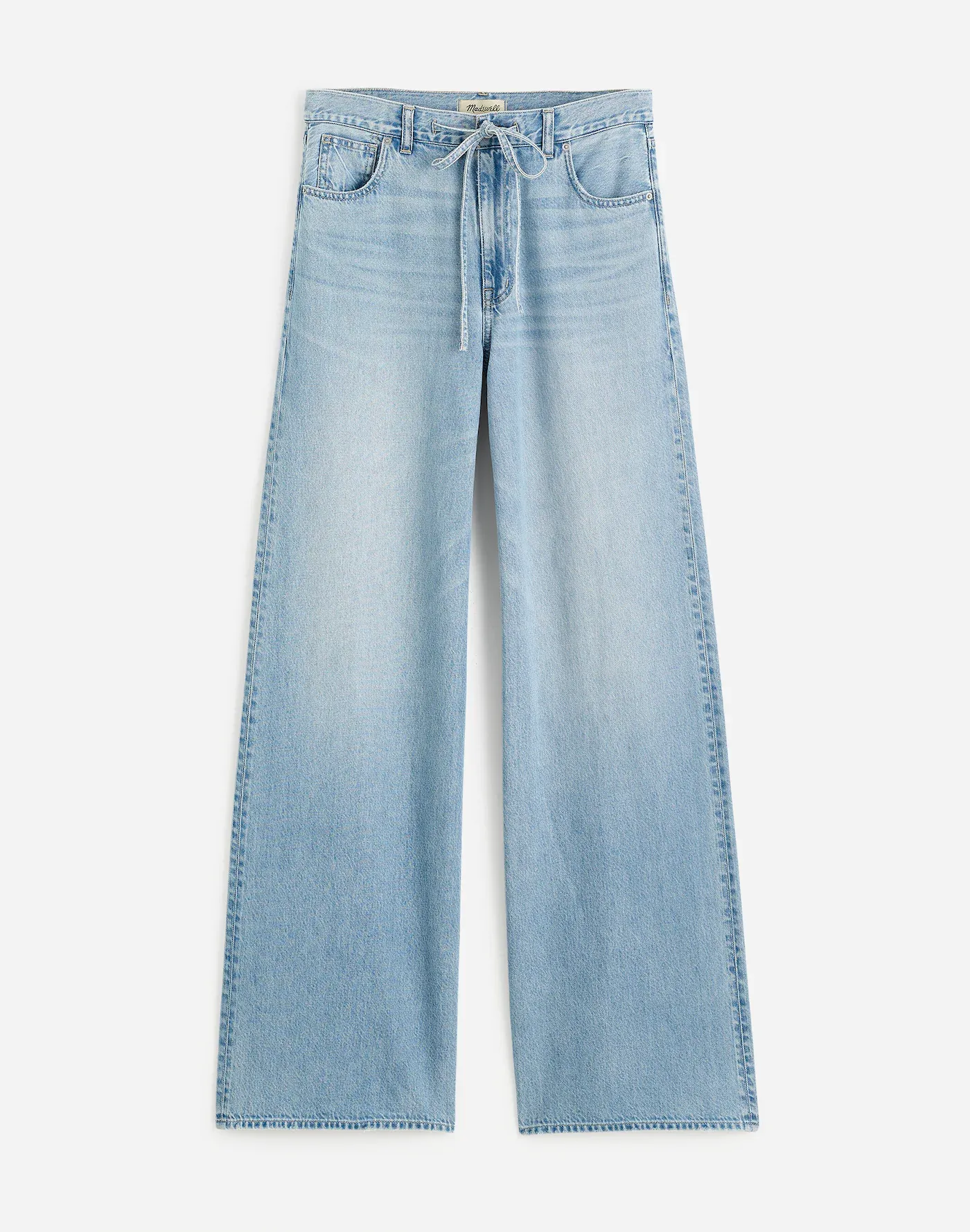 Blue wide-leg jeans