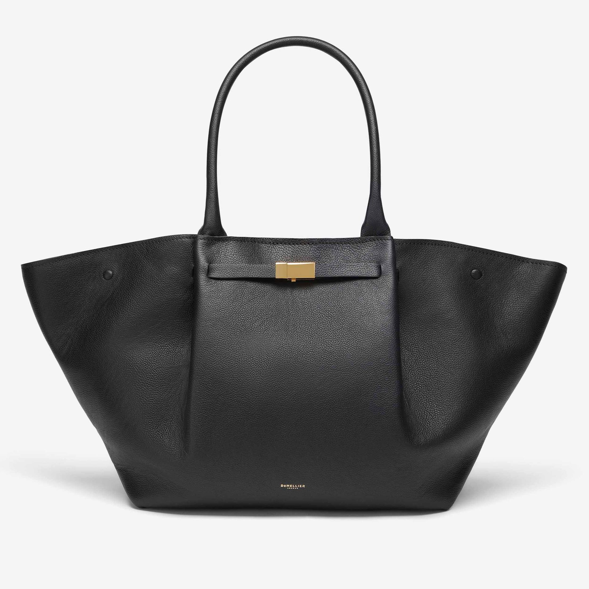 The New York | Black Small Grain | Demellier