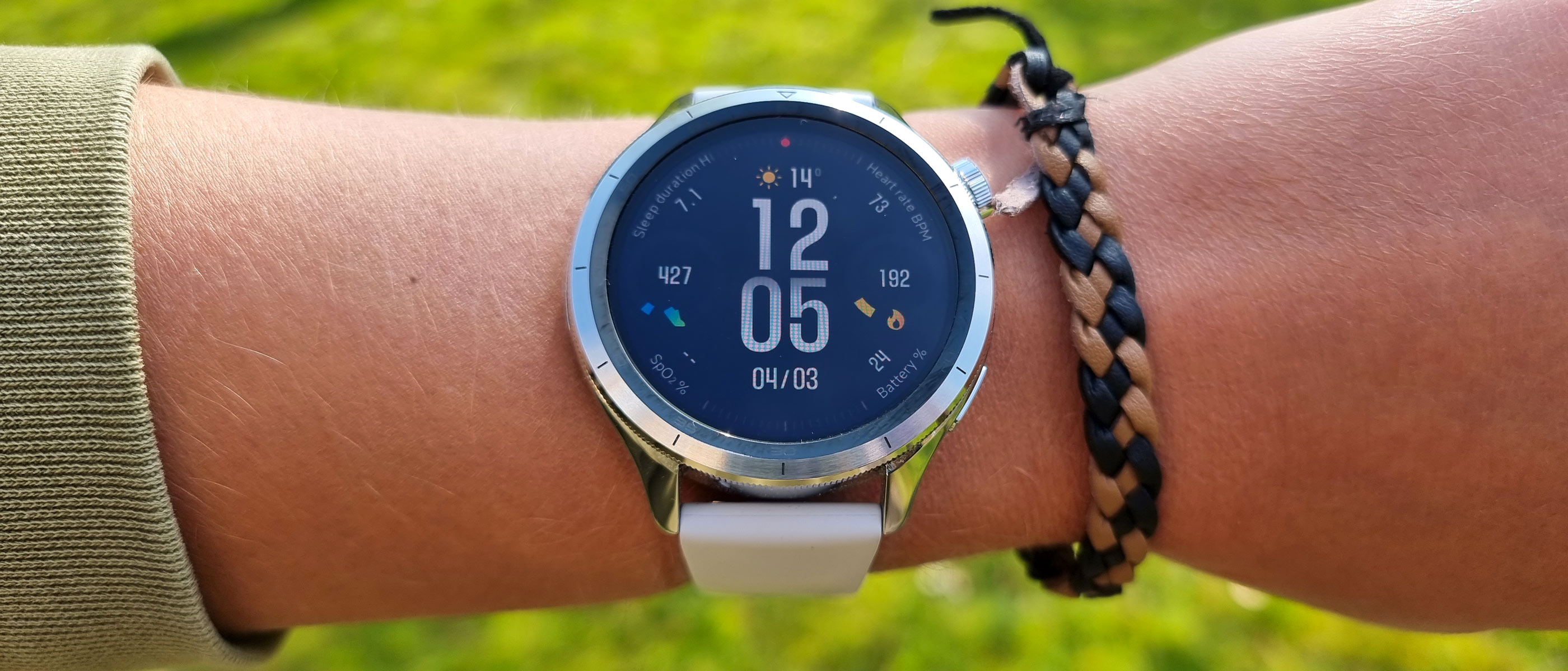 Xiaomi Watch S4 being tested by our reviewer
