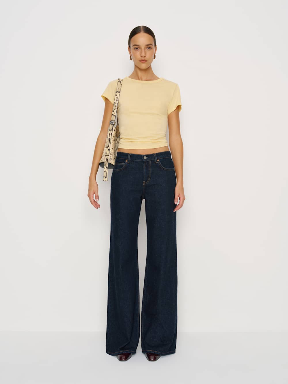 Cary Low Rise Slouchy Wide Leg Long Jeans
