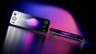 AYANEO Pocket S2 multi-color background promo render