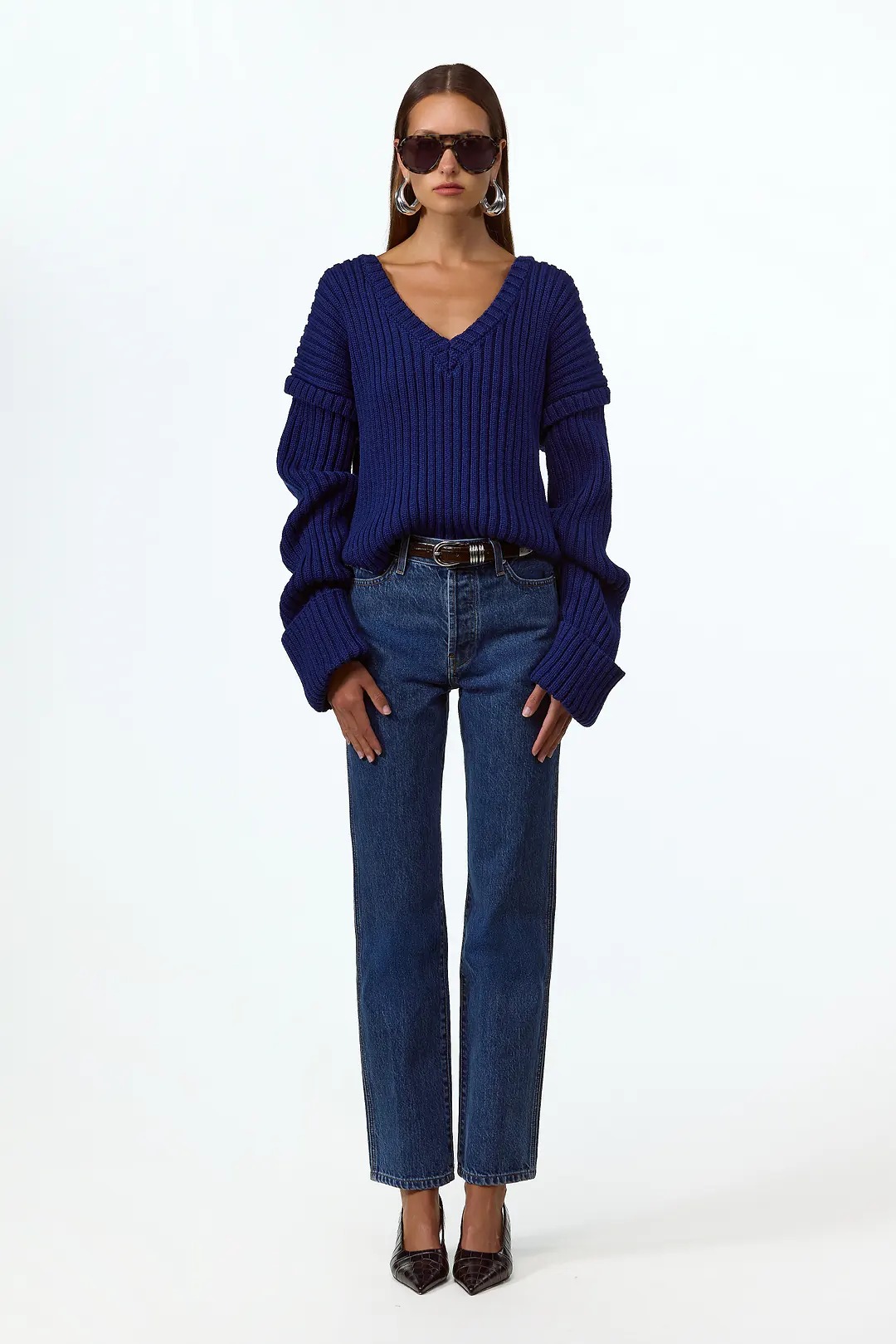 SAME DENIM, The Straight Ankle Jeans