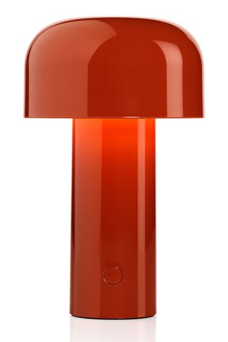 Bellhop lamp in Brick Red, £174, Barber & Osgerby for Flos at Aram