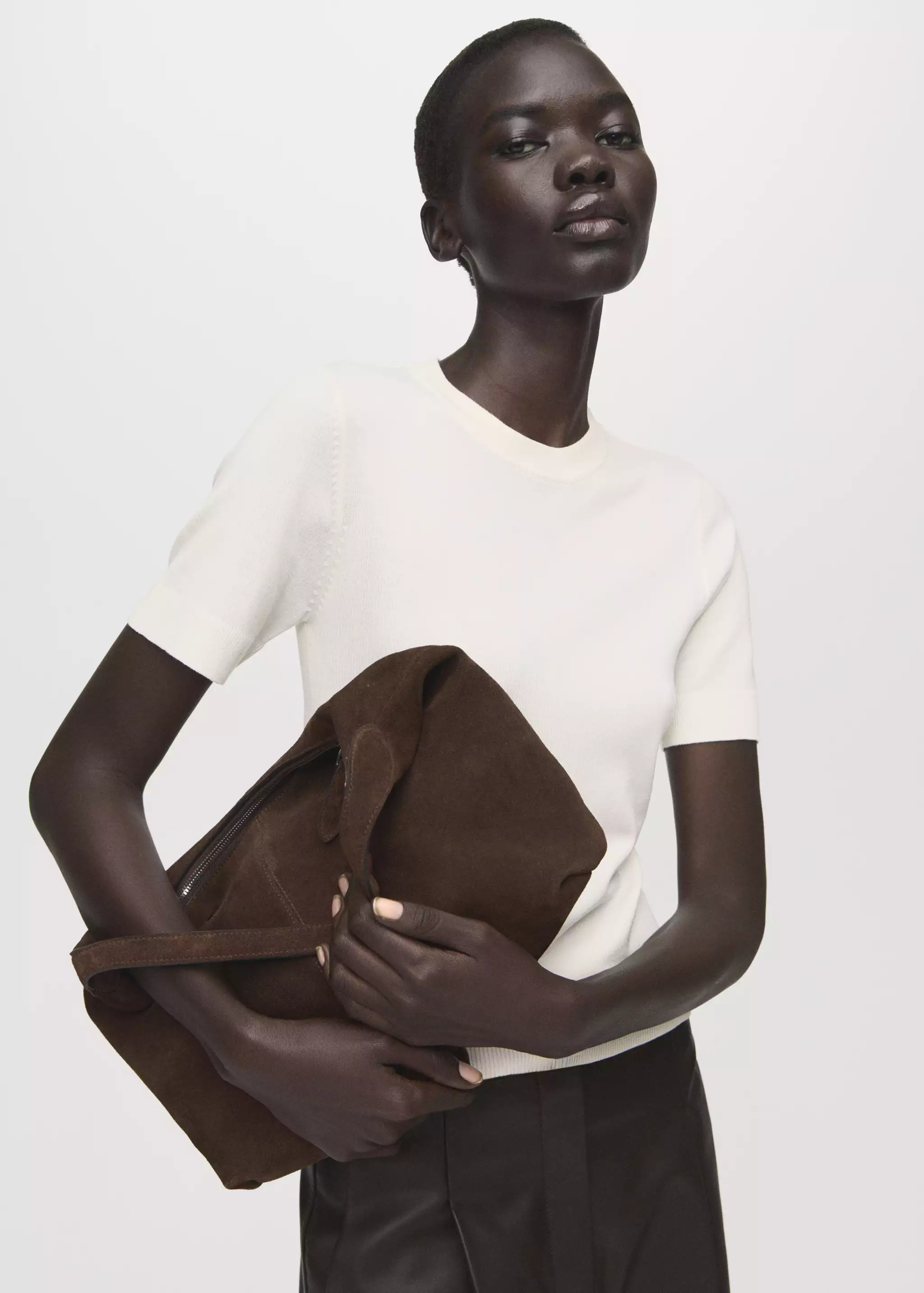 Short-Sleeved Fine-Knit Sweater - Women | Mango Usa