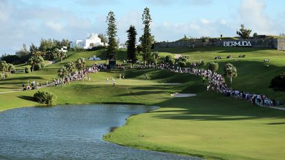 A general view during the fourth round of the Butterfield Bermuda Championship at Port Royal Golf Course on October 30, 2022 in Southampton