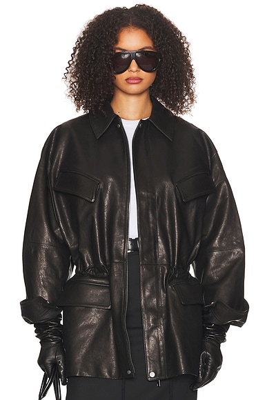 The Peplum Leather Moto Jacket