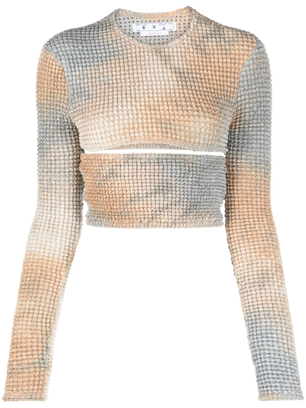 Off-White Double Tie-Dye Cut-Out Top | 40