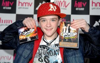 George Sampson signs copies of his DVD and CD for fans in HMV