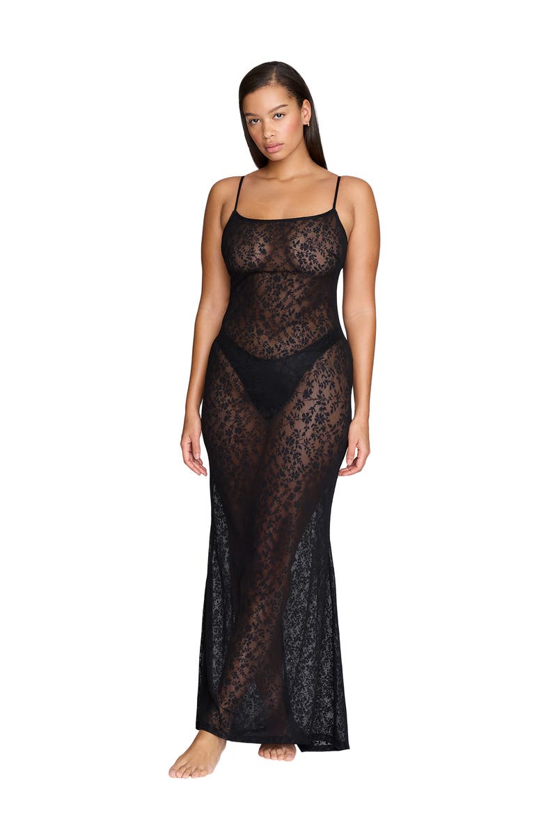 The Long Slip Dress Botanical Lace