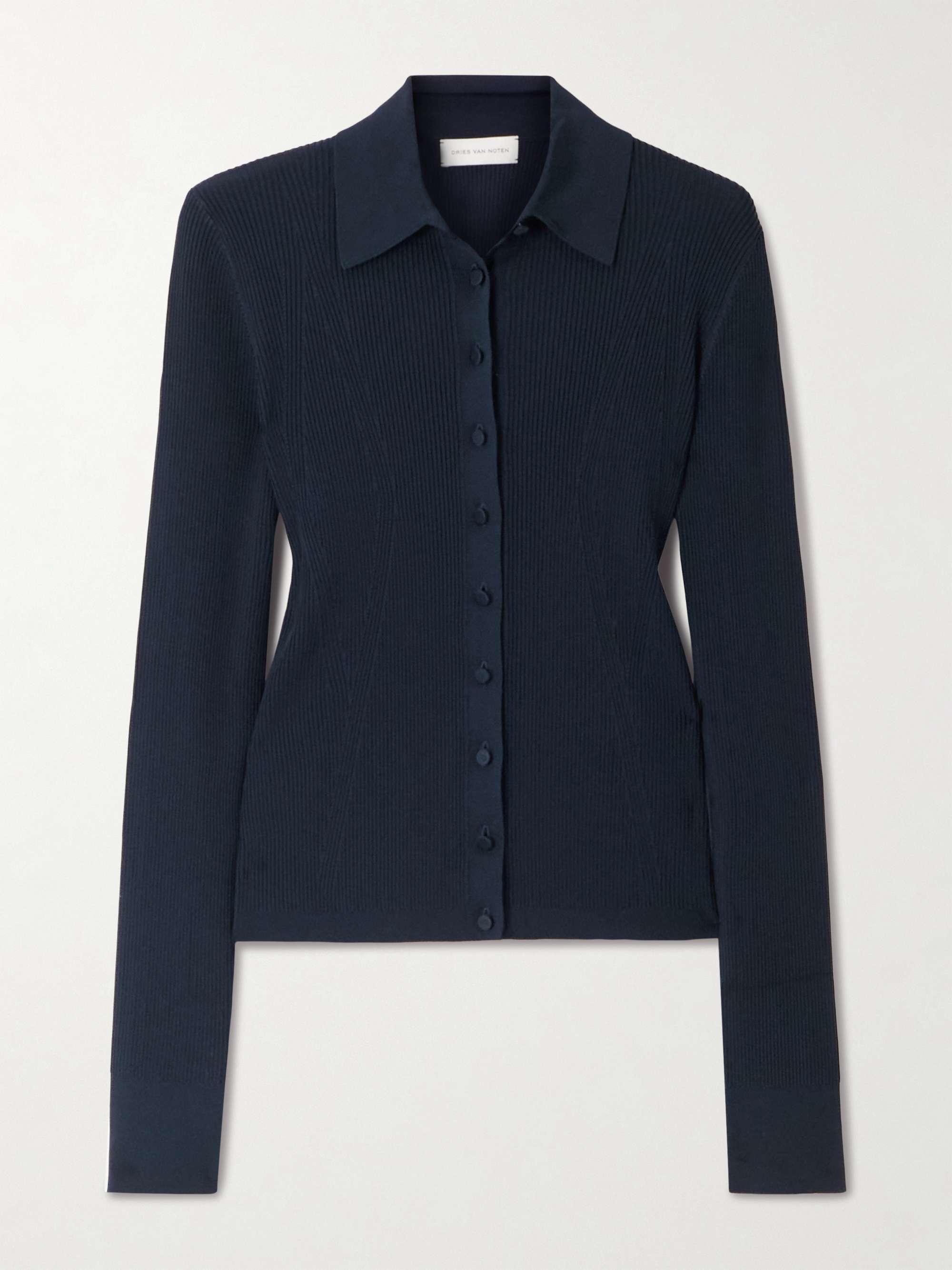 Ribbed-Knit Cardigan