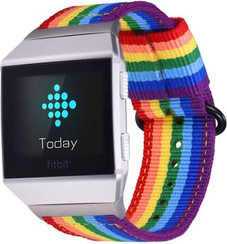 Bandmax Woven Rainbow Band for Fitbit Ionic