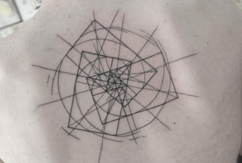 Kaleidoscopic tattoo