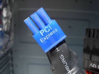 Another clearly marked plug. This time for PCI Express.