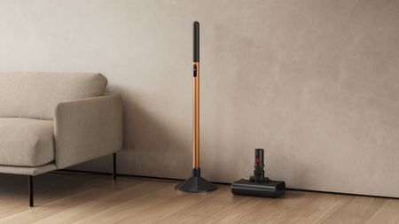 The Dyson PencilWash cleaning a floor